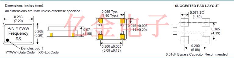 Crystek美國晶振,C18xx系列時鐘振蕩器,C1892-12.000MHZ晶振 Crystek美國晶振,C18xx系列時鐘振蕩器,C1892-12.000MHZ晶振