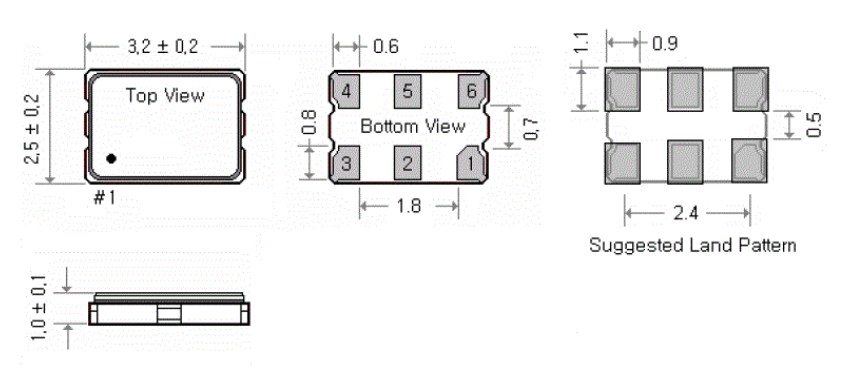 AXTAL晶振,AXE5032P-50-25-0C_Rev.1–20.000MHz有源晶振,6G信號接收器晶振