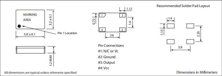 米利倫進口晶振,5032貼片晶振,405有源晶振,6G基站晶振