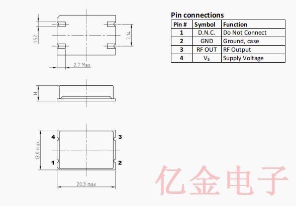 SAW振蕩器,AXPS10晶振,進口SMD晶振,德國進口晶振,石英晶振,AXTAL晶振