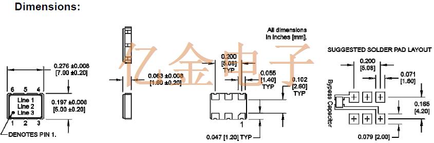 M3028 5070 VCXO LVPECL LVDS